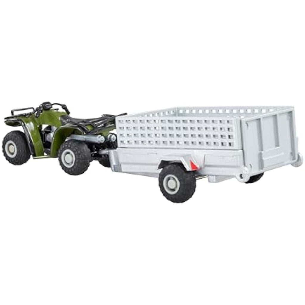 Britains 43358 Quad ATV Bike and Trailer Playset | 1:32 Diecast Model