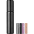 BRARIOS Refillable Perfume Atomiser – 5ml Portable Travel Spray, Black