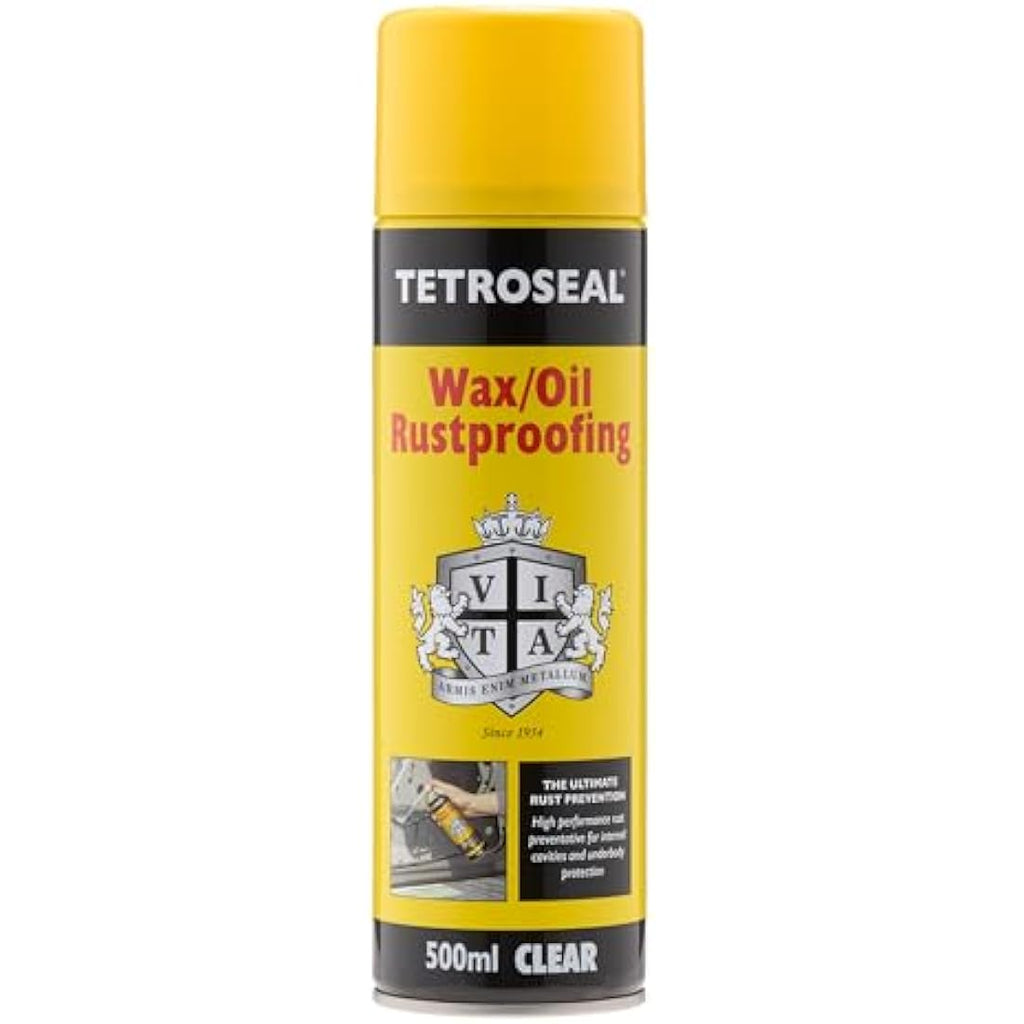Tetroseal Wax Oil Clear 500ml Aerosol – Protective Surface Sealant
