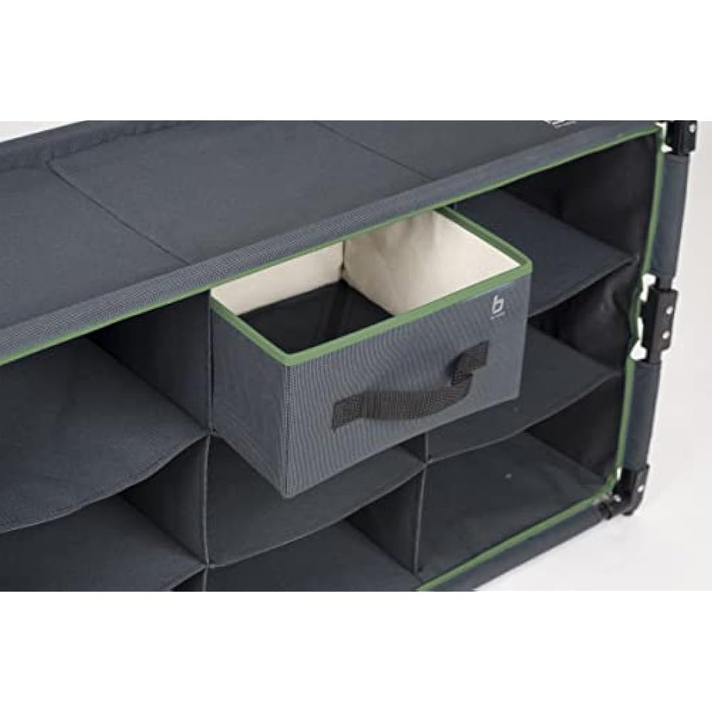 Bo-Camp Portable 9-Compartment Camping Organizer – Foldable Cabinet