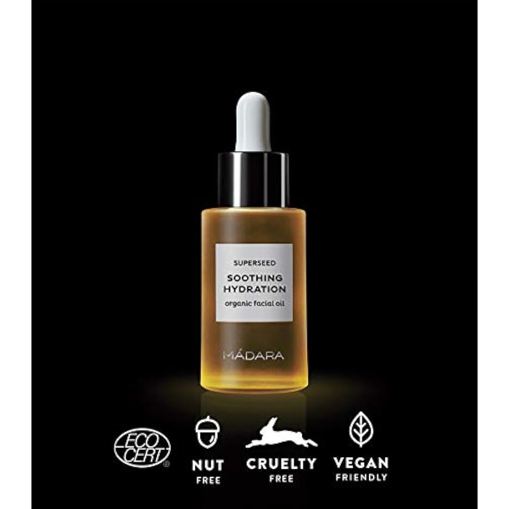 MADARA Organic Soothing Hydration Facial Oil for Dry & Sensitive Skin