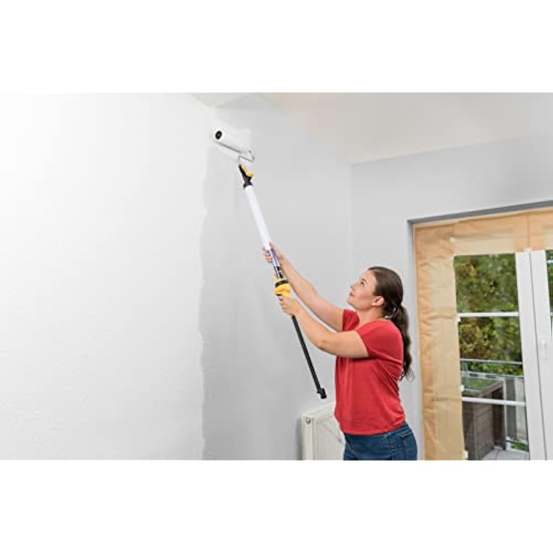 WAGNER EasyRoll Paint Roller – 550ml Manual Wall Roller with Tank