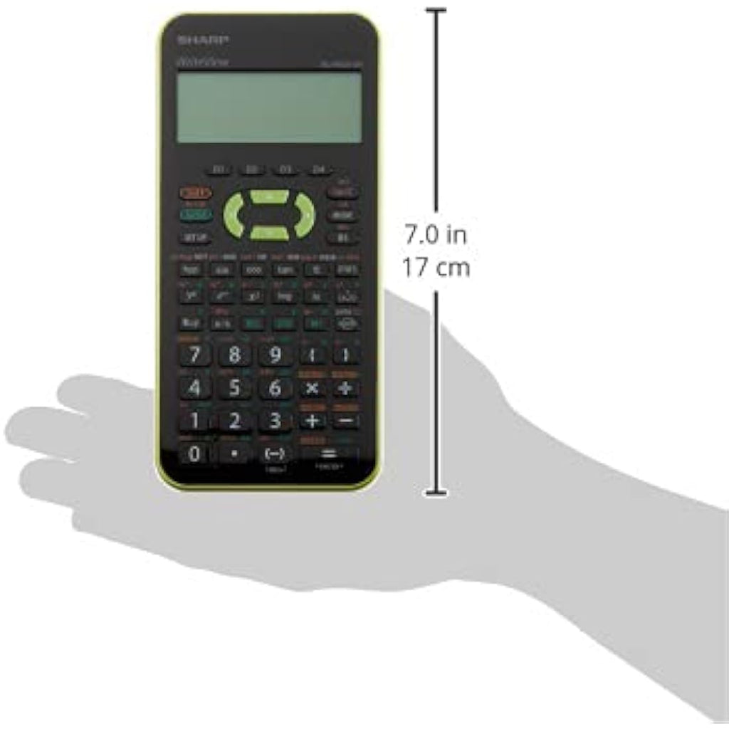 Sharp EL-W531XHGR Scientific Calculator | WriteView Metallic Green