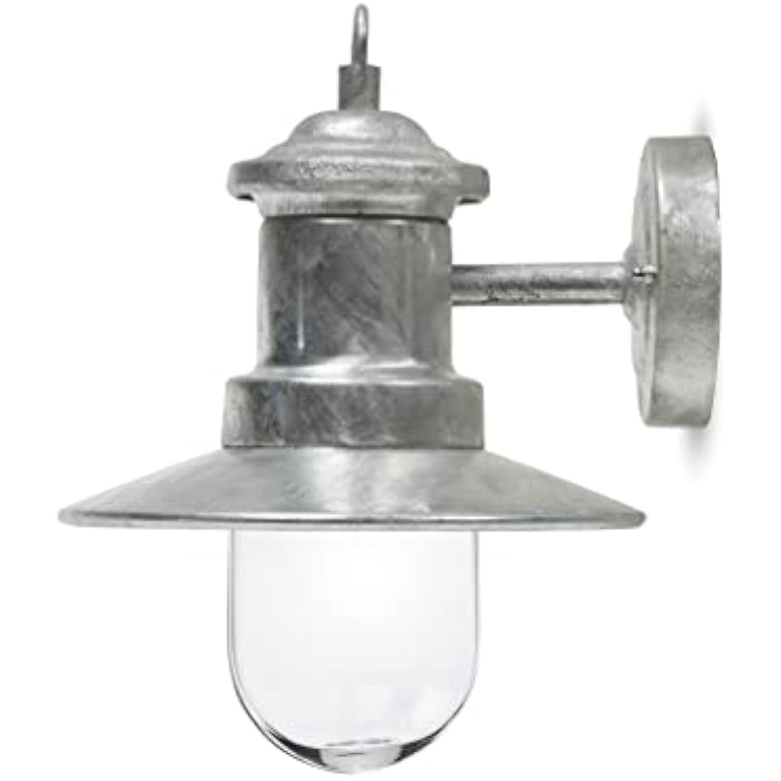 Garden Trading St Ives Galvanised Ships Light – Outdoor Wall Sconce