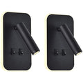 uksunvi LED Bedside Reading Wall Lamp | 12W Adjustable Spotlight - 2 Pack