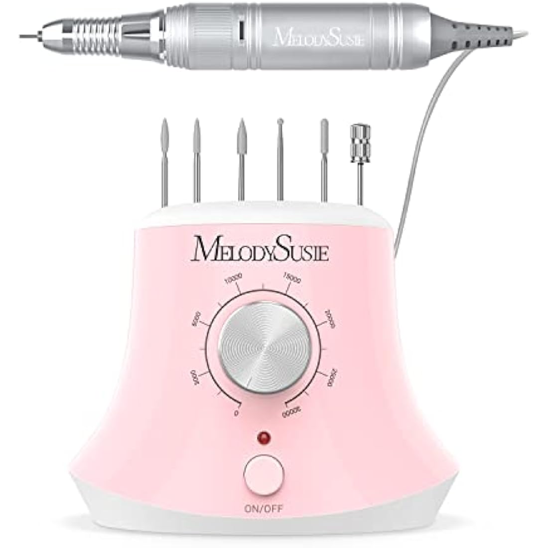 MelodySusie Scarlet Professional Nail Drill - 30000RPM Electric E-File, Pink