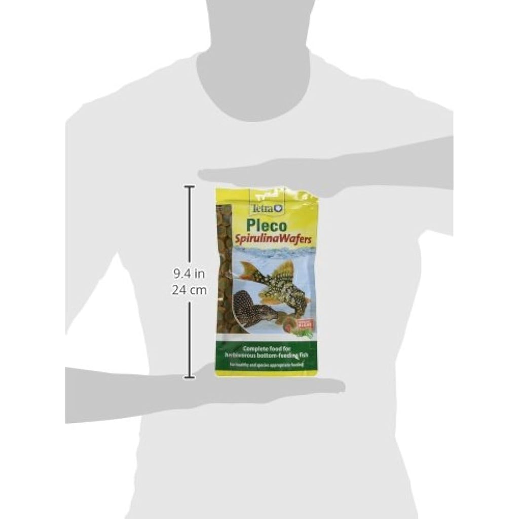 Tetra Pleco Spirulina Wafers for Herbivorous Bottom-Feeding Fish, 150g