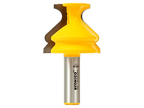 Yonico 16129 Base Cap Molding Router Bit – 1/2-Inch Shank Carbide