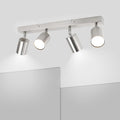 Ketom 4-Way Adjustable Ceiling Spotlight | Modern Matt Nickel GU10 Light