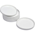WishDeco White Ceramic Side Plates - 7 Inch Dessert Plates, Set of 6