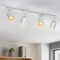Wowatt 4-Way Ceiling Spotlight Bar | Matte White Adjustable GU10 Light