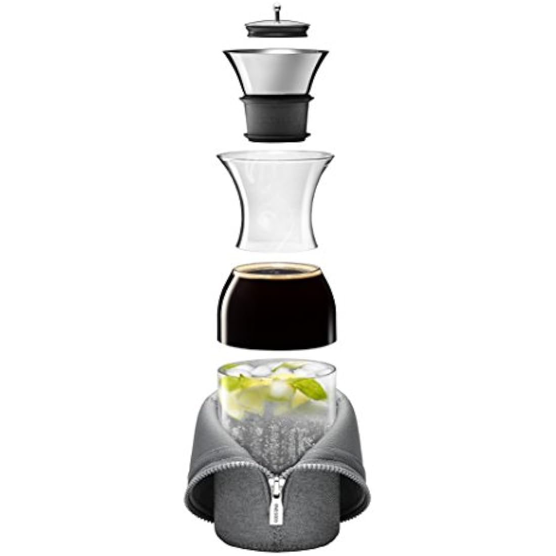 Eva Solo Fridge Carafe – 1L Drip-Free Glass Beverage Server with Lid