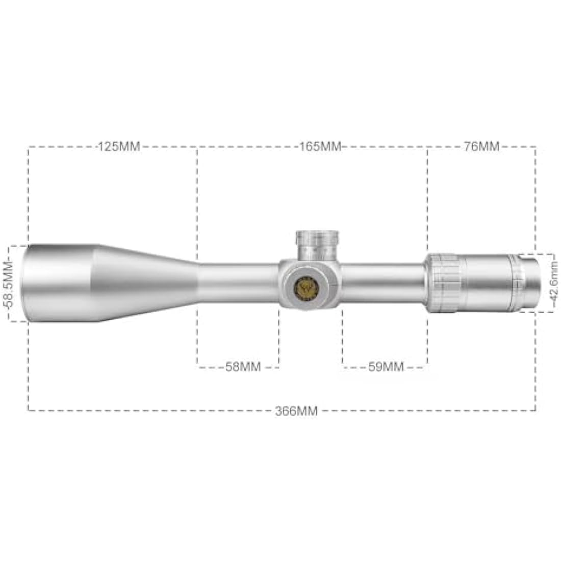 WestHunter HD-N 6-24x50 FFP Riflescope | 30mm Tube Tactical Scope