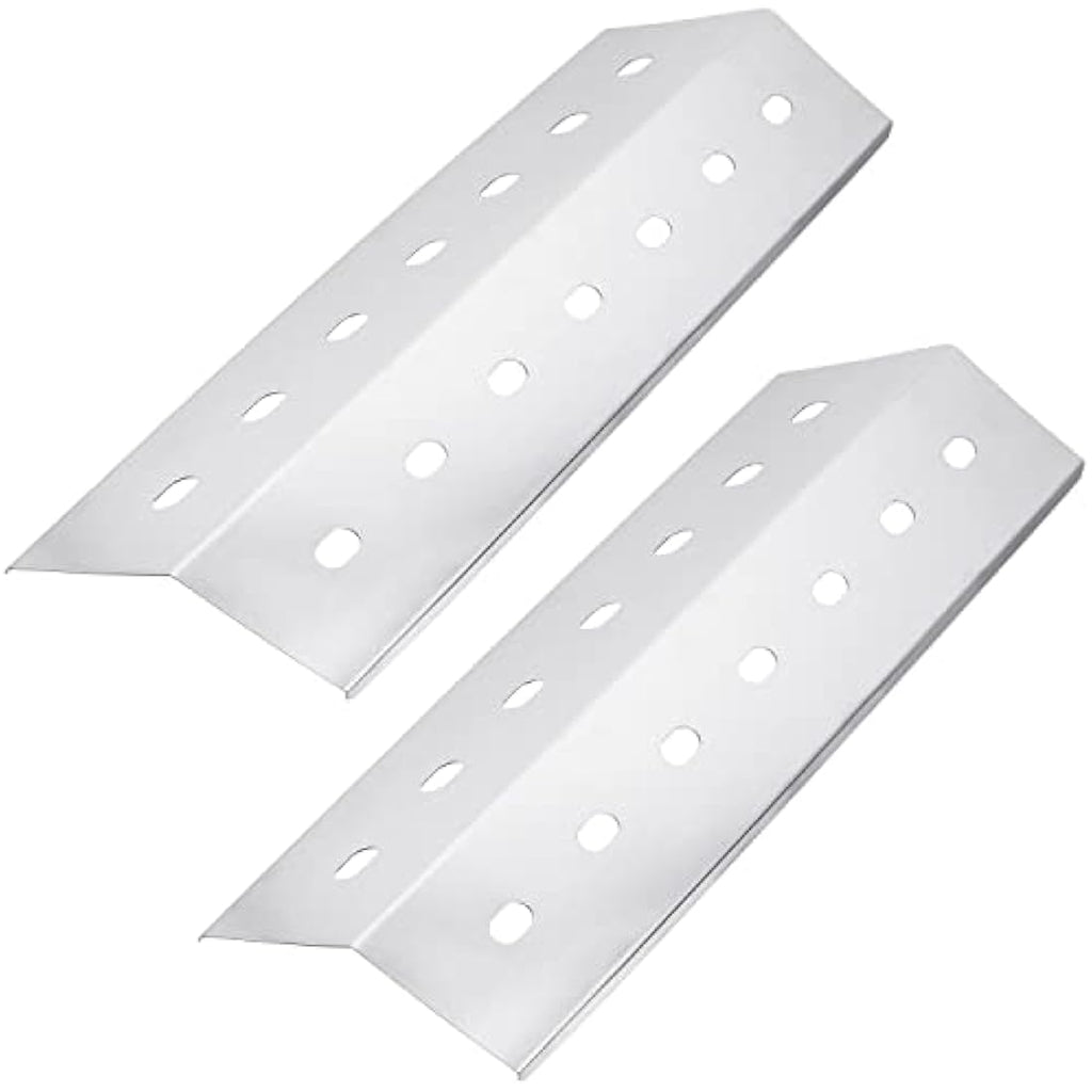 Well Grill Stainless Steel Heat Plate Flame Tamer for Gas Grill, 2-Pack