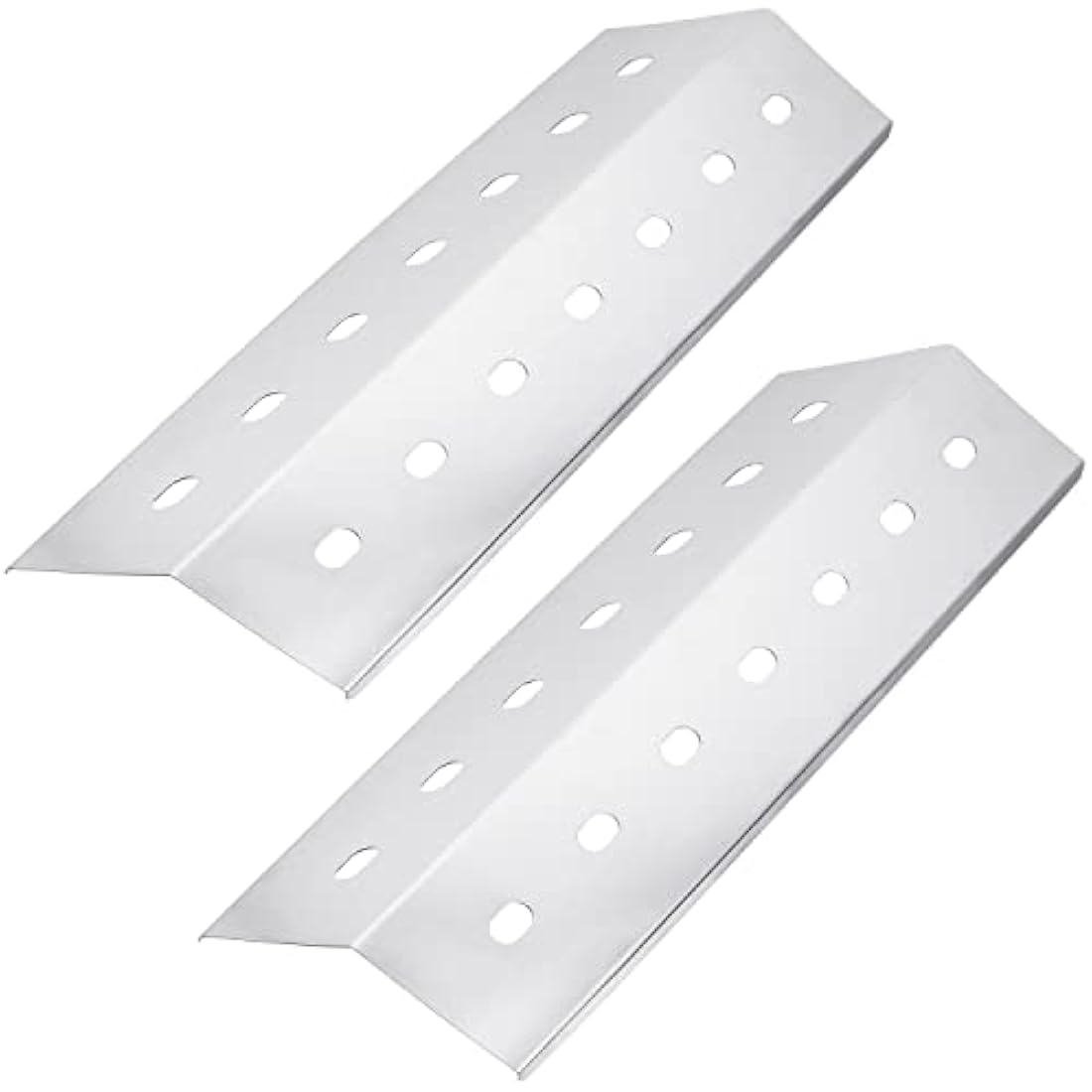 Well Grill Stainless Steel Heat Plate Flame Tamer for Gas Grill, 2-Pack