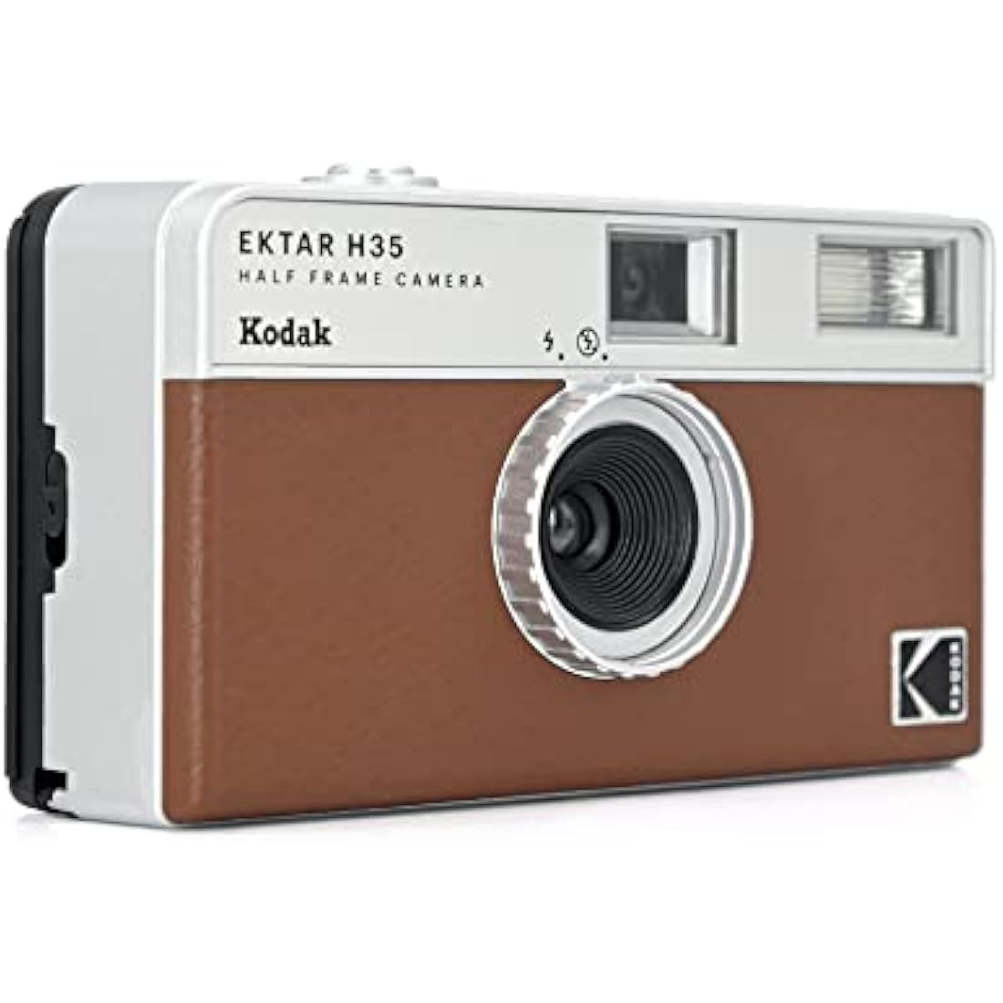 Kodak Ektar H35 Half Frame 35mm Film Camera - Reusable & Lightweight (Brown)