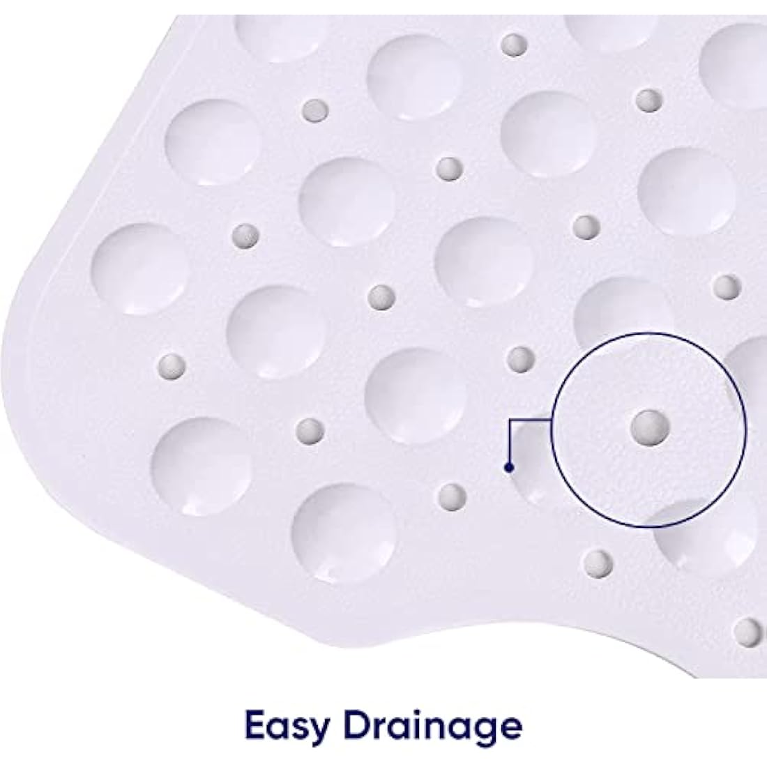 Non-Slip Shower Bath Mat - Anti-Mould PVC Rubber (100x40cm)