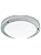 IMVSINCERE Chrome LED Bathroom Ceiling Light | IP44 Waterproof Glass Flush