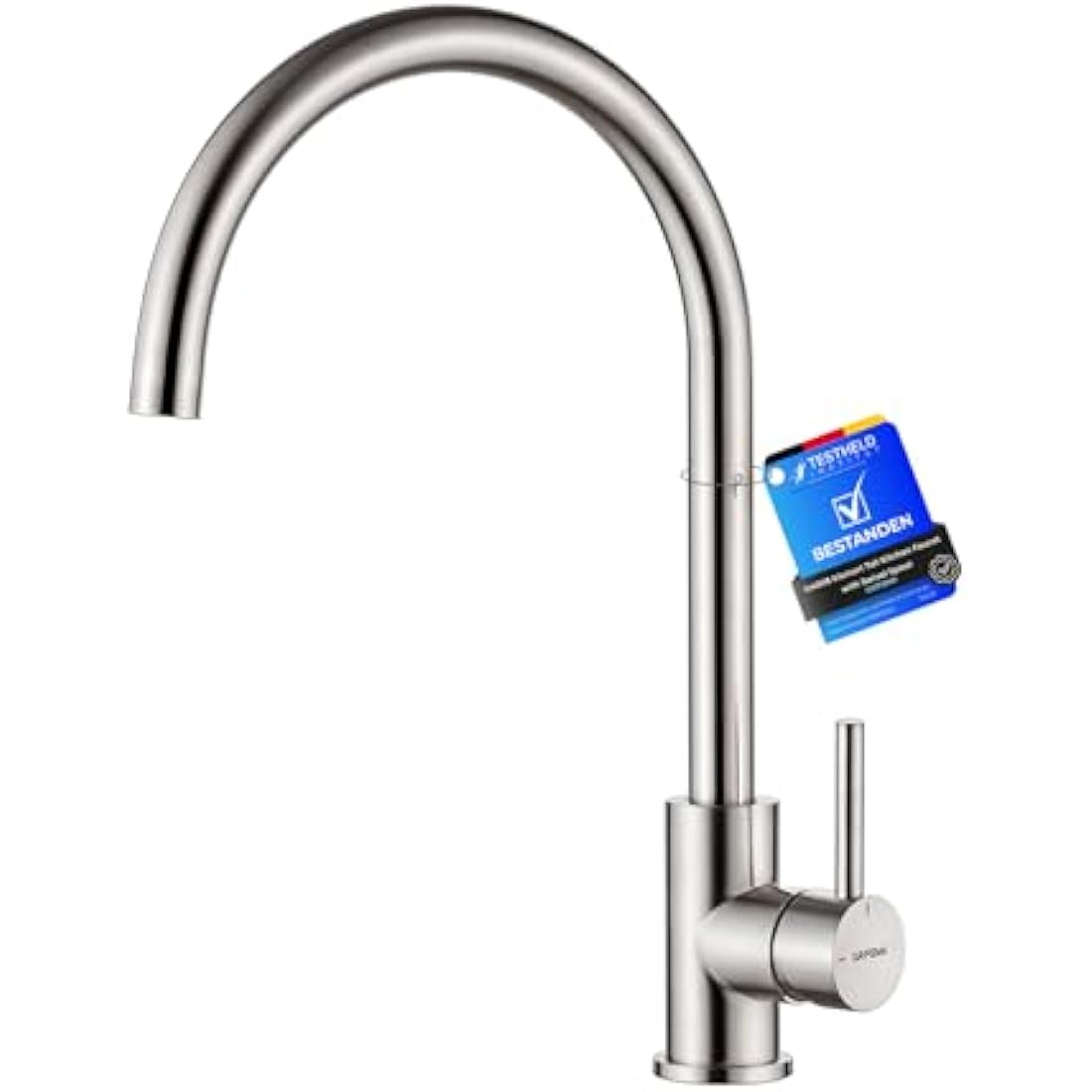 GRIFEMA G4008 Kitchen Mixer Tap | High Arc 360° Swivel Stainless Steel