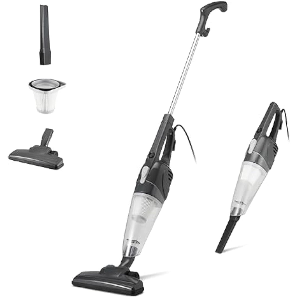 2-in-1 Corded Stick Vacuum with HEPA Filter - Black