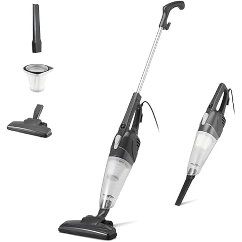 2-in-1 Corded Stick Vacuum with HEPA Filter - Black