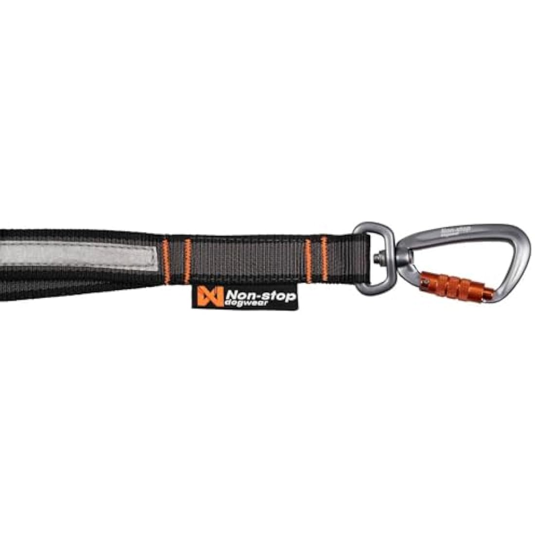 Non-Stop Dogwear Adjustable Bungee Touring Leash - Black, 23mm