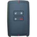 Happyit Silicone Car Key Cover for Renault Koleos Kadjar – Black & Red