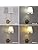 GLADFRESIT Modern Wall Sconce Set of 2 | White Fabric & Brushed Brass