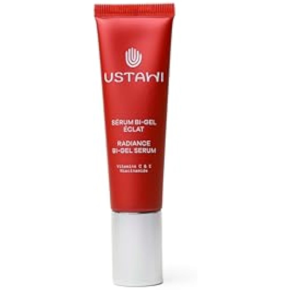 Ustawi Radiance and Glow Bi-Gel Face Serum with Vitamin C and E - 30ml