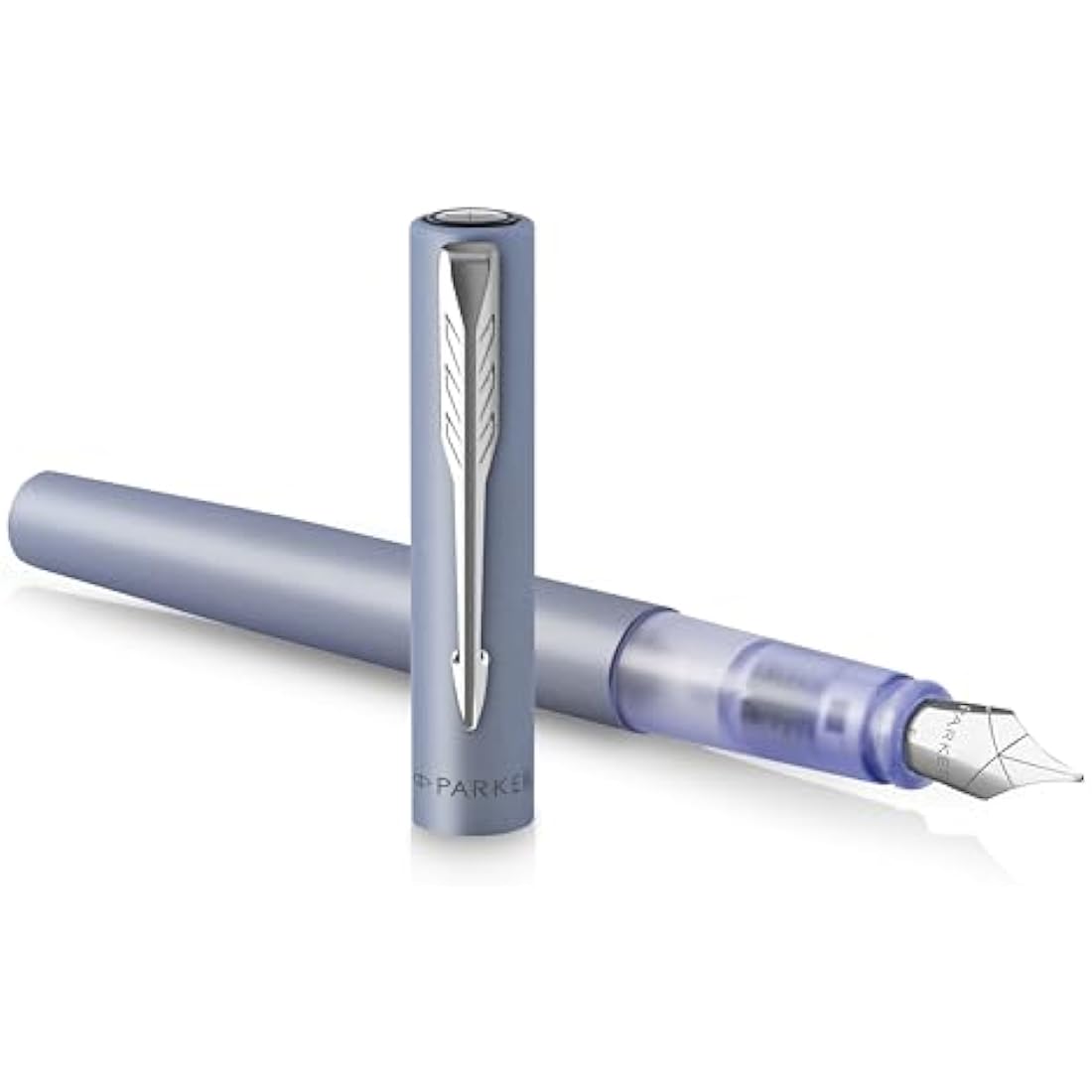 Parker Vector XL Fountain Pen – Metallic Silver-Blue – Medium Nib