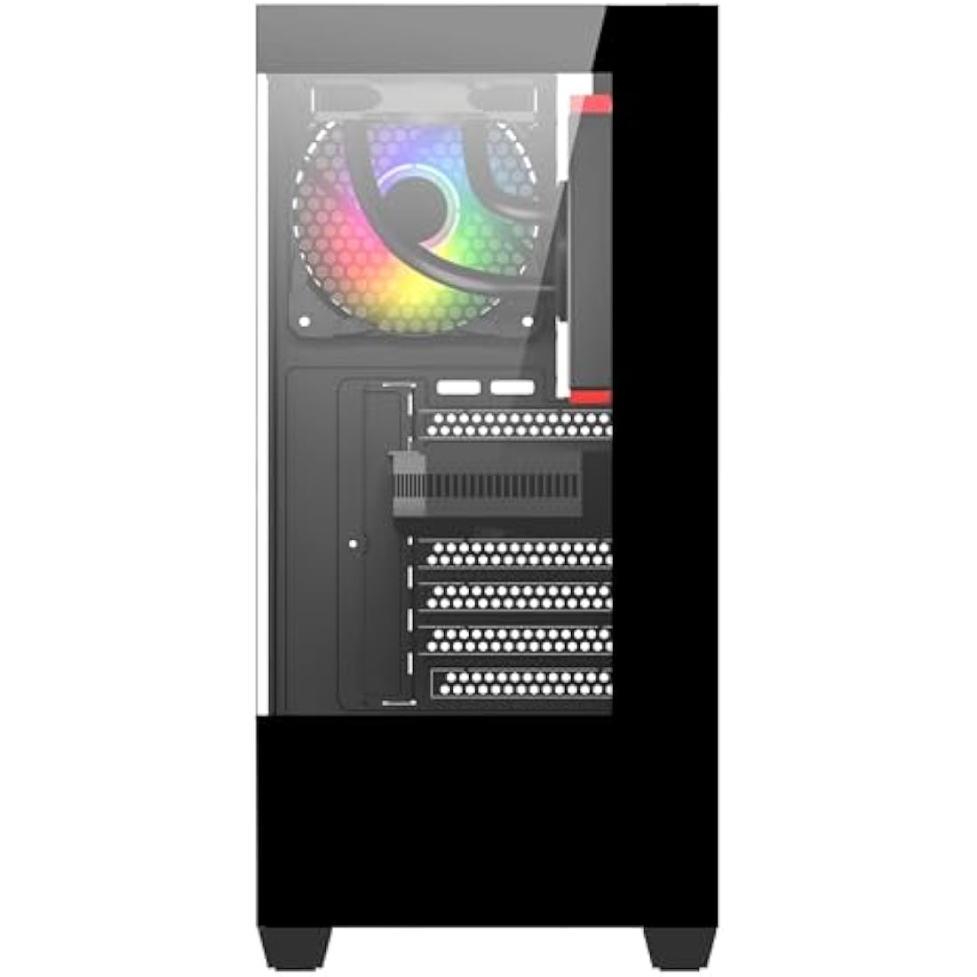 CiT Sense ATX Gaming Case – Black Dual Tempered Glass with 3 ARGB Fans