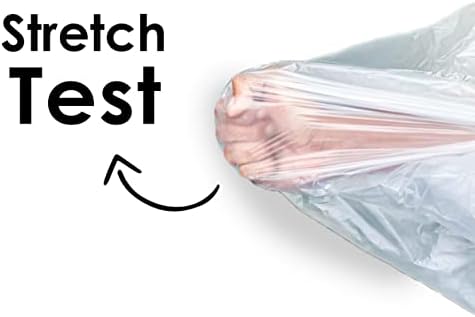 Haya Home 100L Clear Recycling Bags | 40 Heavy Duty Large Bin Liners