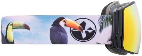 NAKED Optics Ski & Snowboard Goggles - Storm Tucan with Extra Lens