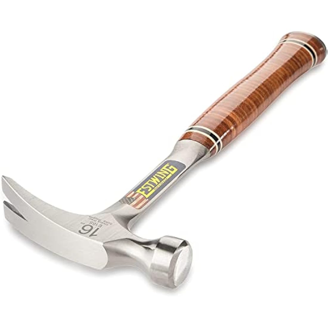Estwing E16S 16 oz Rip Hammer | Leather Grip & Straight Claw