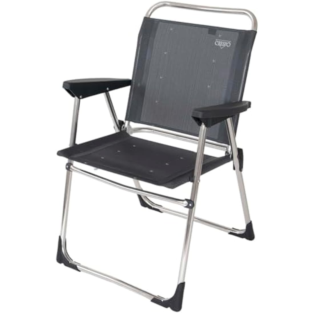 Crespo AL-219 Compact Camping Chair – Sturdy Collapsible - Dark Grey