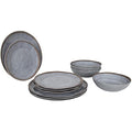 Bo-Camp Melamine Dinnerware Set – 12-Piece Unbreakable Camping Crockery