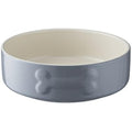 Mason Cash Grey Stoneware Dog Bowl | 15cm Durable Small Pet Bowl