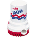 Rule 1500 GPH Non-Automatic Bilge Pump - 12V Marine Water Pump