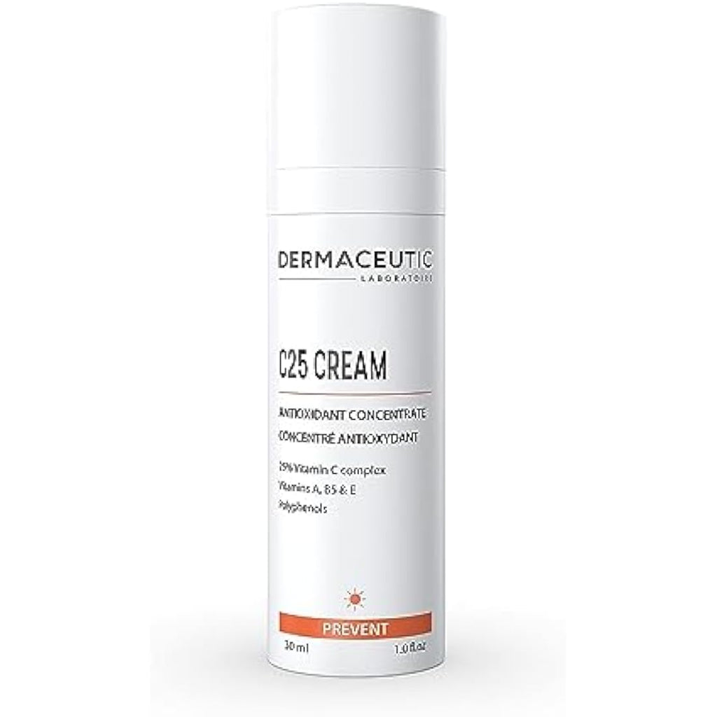 Dermaceutic C25 Cream | 25% Vitamin C Antioxidant Face Moisturizer - 30ml