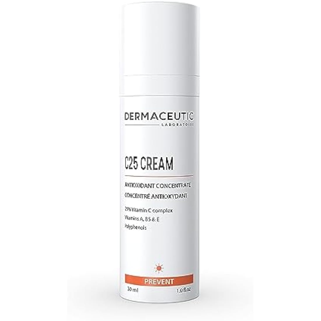 Dermaceutic C25 Cream | 25% Vitamin C Antioxidant Face Moisturizer - 30ml