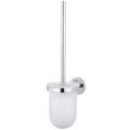 GROHE Essentials Toilet Brush Set – Wall Mounted Glass & Chrome