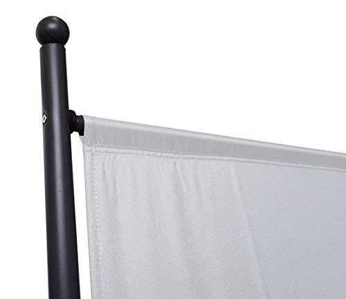 QUICK STAR Room Divider - 180x178cm White Privacy Screen for Garden & Home