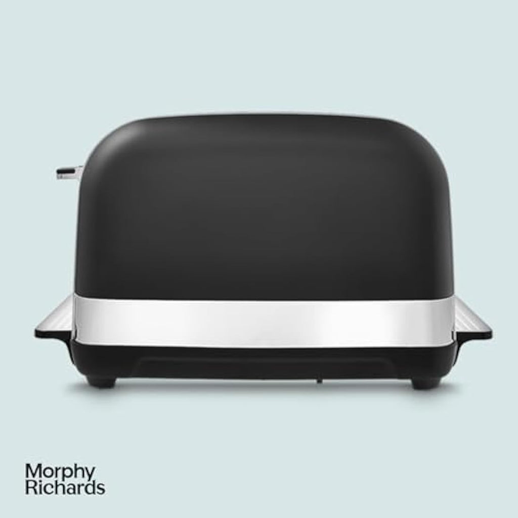 Morphy Richards Venture 4 Slice Toaster – Black with Defrost & High Lift