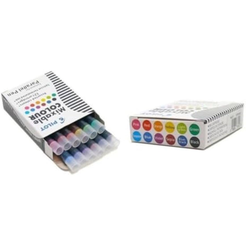 Pilot Parallel Pen Calligraphy Set - 4 Nib Sizes with 18 Ink Cartridges
