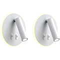 uksunvi LED Bedside Reading Wall Lamp – 12W Adjustable Spotlight, 2-Pack