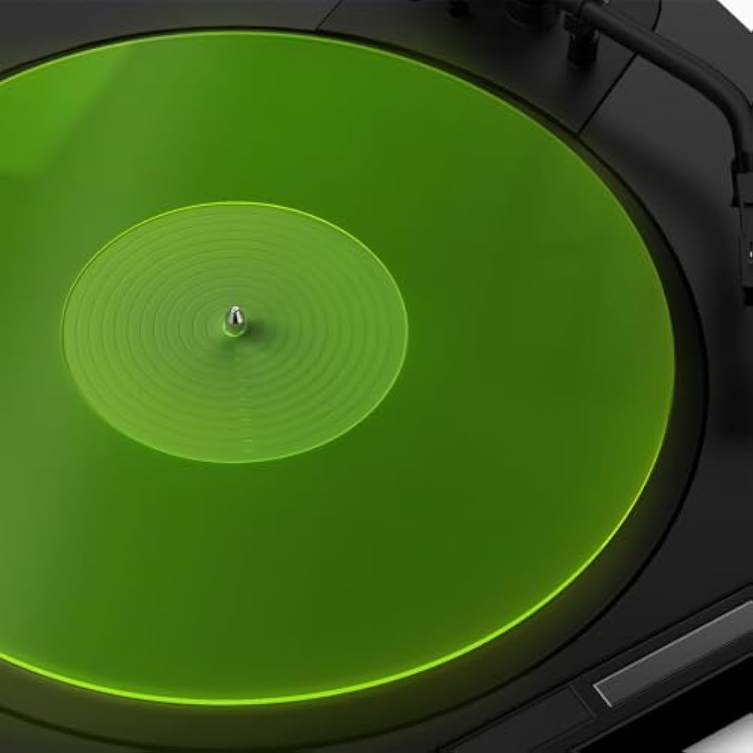 Acrylic Turntable Mat – Antistatic Vinyl Record Slipmat, Green