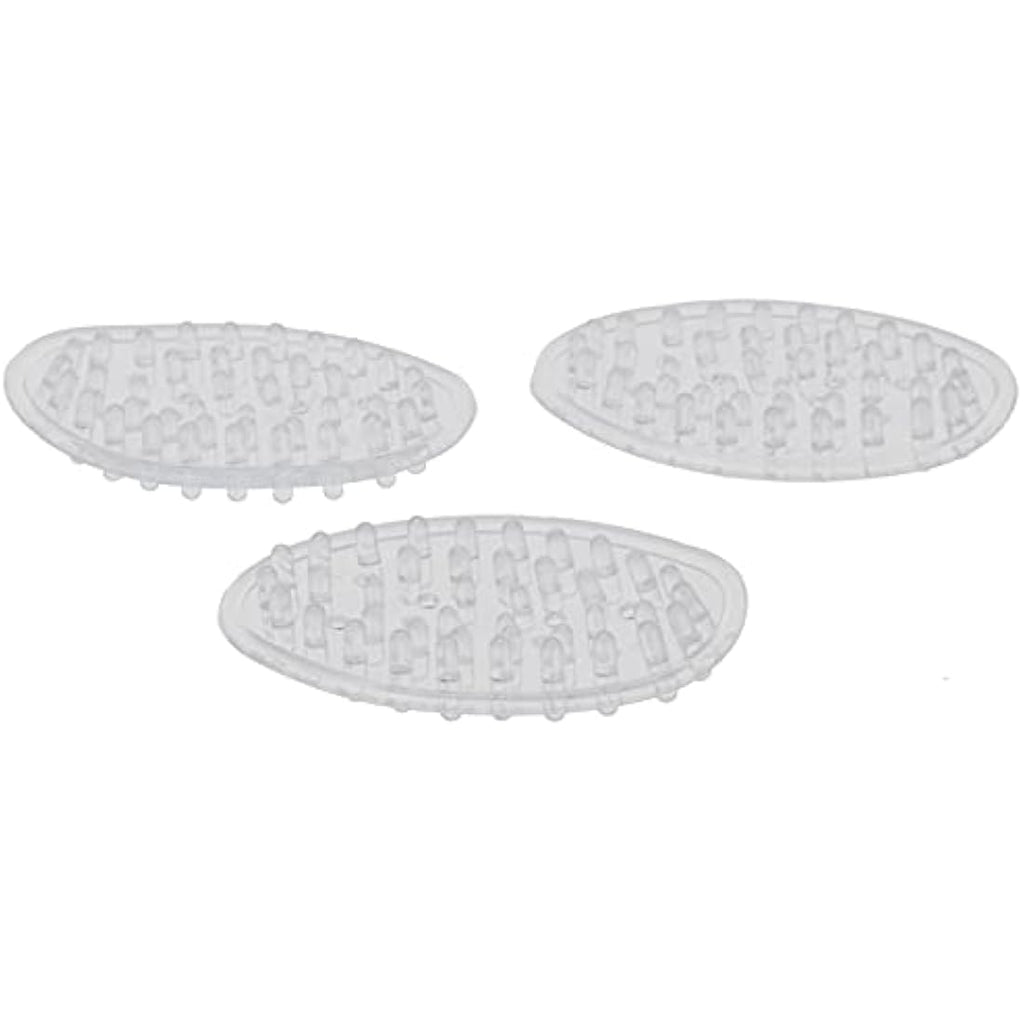 iDesign Oval Soap Dish Set of 3 – Clear Plastic Soap Holder for Bathroom