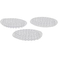 iDesign Oval Soap Dish Set of 3 – Clear Plastic Soap Holder for Bathroom