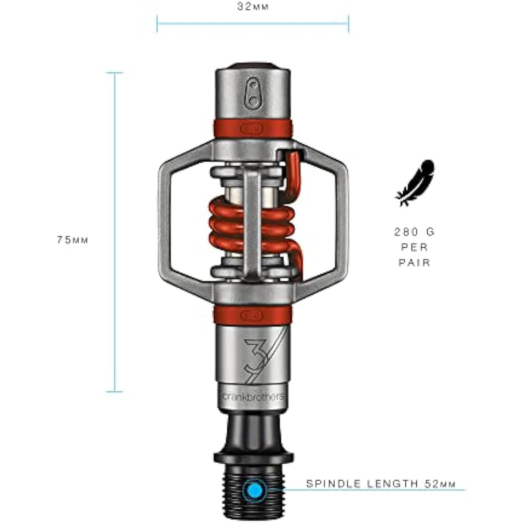 Crankbrothers Egg Beater 3 Clipless Pedals – Stainless Steel XC MTB