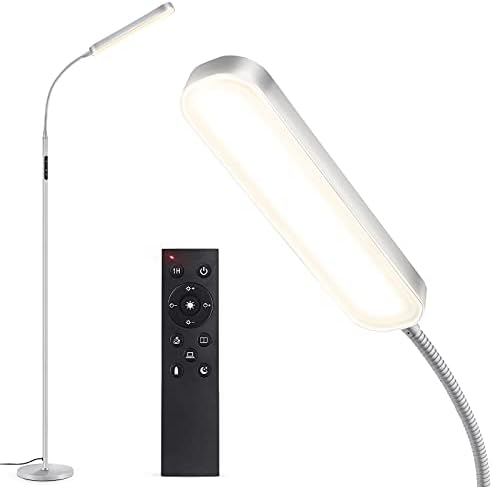 OUTON LED Floor Lamp – 15W Dimmable Modern Standing Lamp with Remote